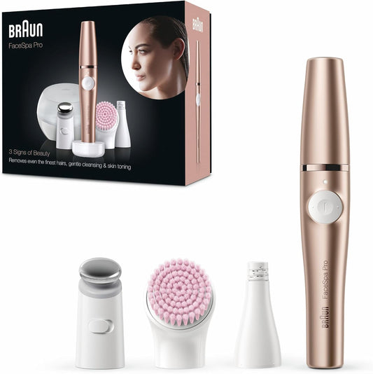 Entdecke das Braun FaceSpa Pro Beauty Set: Für Makellose Hautpflege und Sanfte Haarentfernung