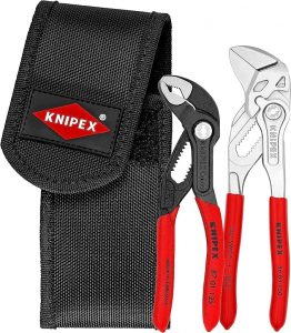 Knipex Mini Zangenset 2-teilig mit Knipex Cobra XS und Zangenschlüssel XS – Maximale Leistung auf kleinstem Raum